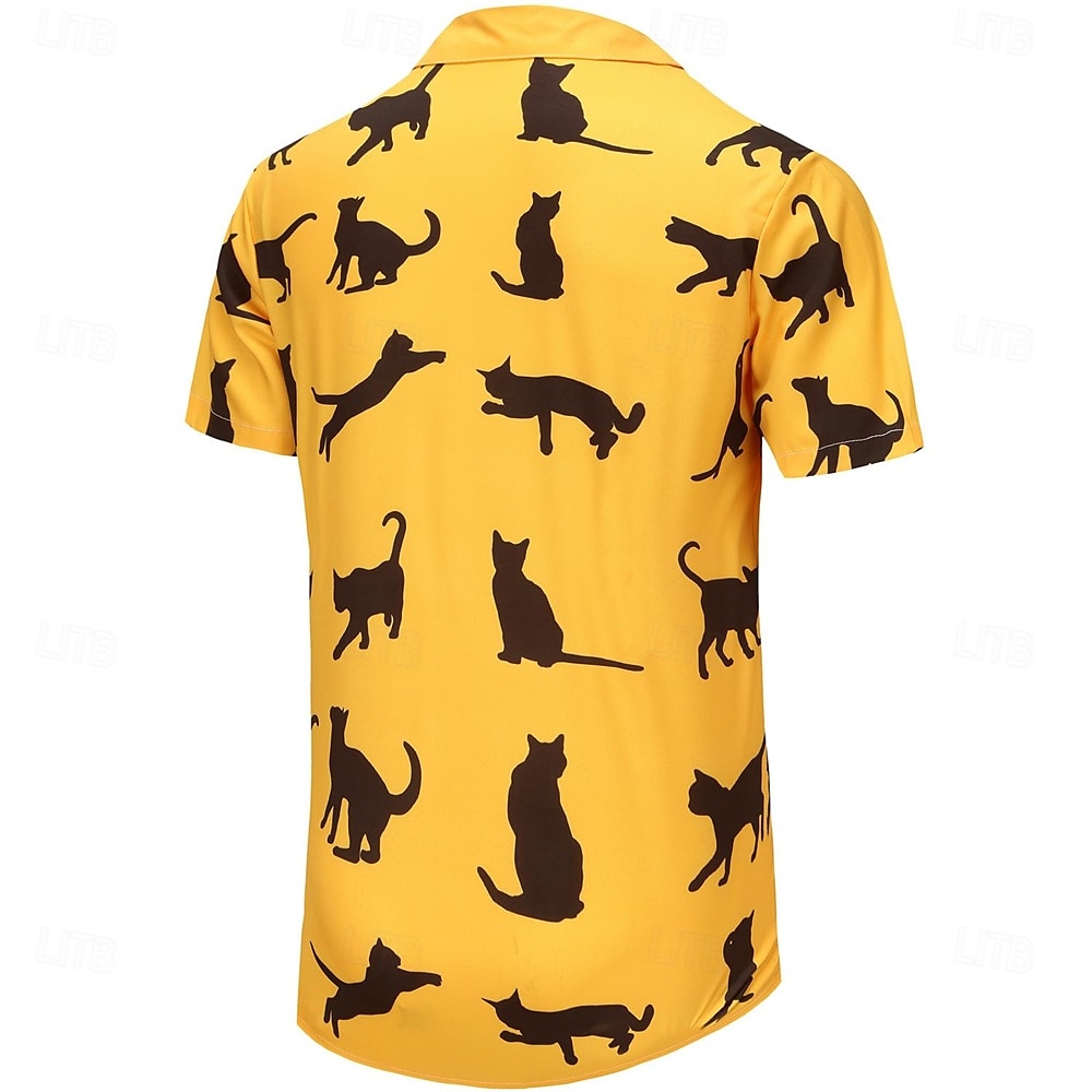 Retro 70. léta Tričko Aloha košile Hippie Disko Kočka Pánské Dovolená Párty Pride Parade Dospělé Tričko 2025 - $20.99 –P4