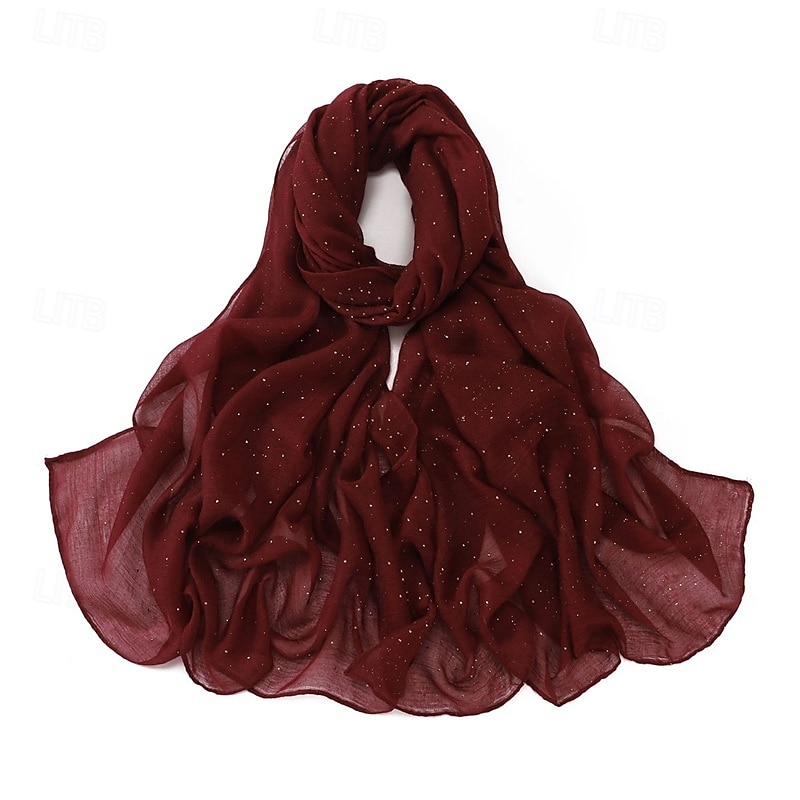 mode simple bali gaze ciel étoilé forage chaud longue écharpe respirante douce femme foulard écharpe cape extérieur de 2025 ? $21.99 –P31