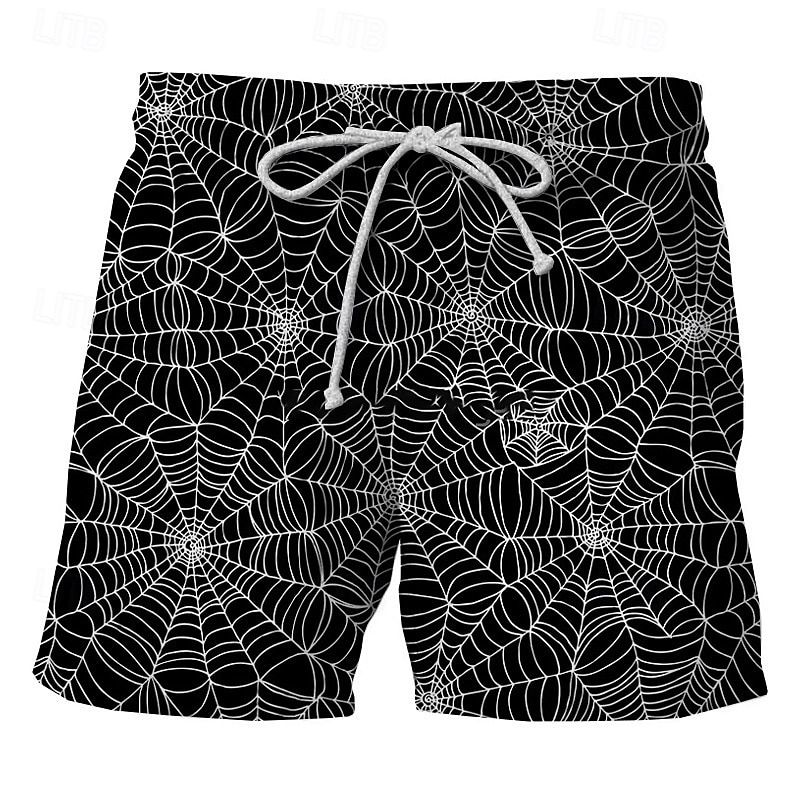 Homens Calção Justo de Natação Shorts de Natação Tecido elástico de 4 vias Bermuda de Surf Calças Com Cordão Com bolsos Natação Surfe Praia Esportes Aquáticos Estampado Verão Primavera de 2025 por $12.99 –P1