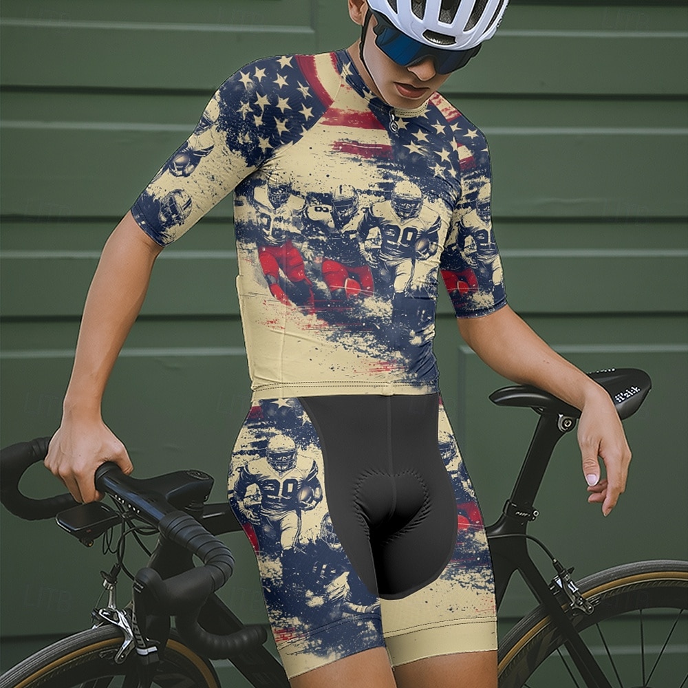 America's 250th Anniversary Independence Day Men's Cycling Jersey National Flag Short Sleeve Bike Tee Tshirt Jersey with 3 Rear Pockets Mountain Bike MTB Quick Dry Anatomic Design Wicking Breathable 2026 - $25.99 –P10