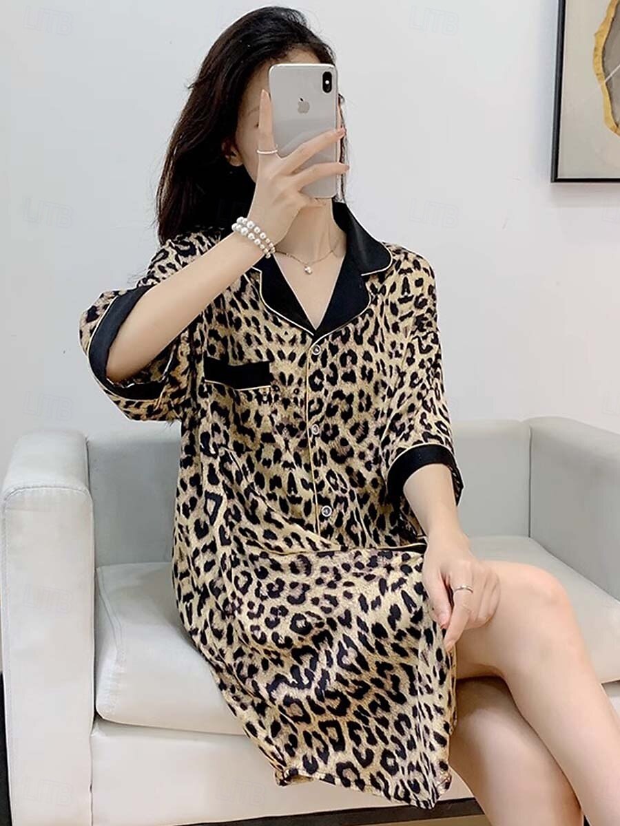 Mujer Pijamas Activo Hogar Cuello Barco HZX-9616 Verano Primavera 2025 - $21.99 –P4