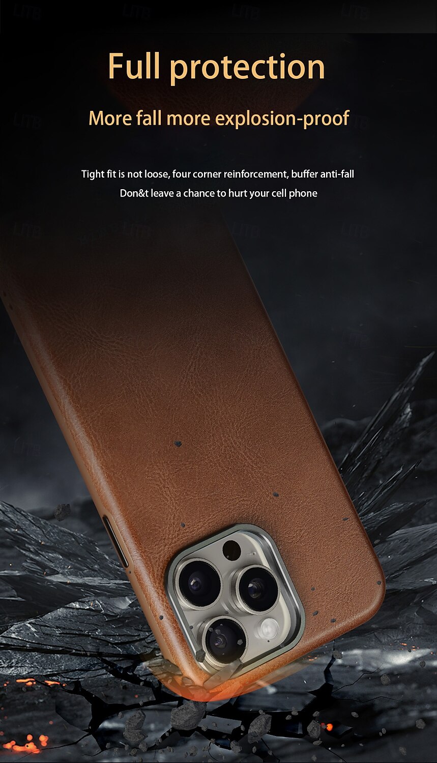 Phone Case For iPhone 16 15 14 Pro Max Plus iPhone 13 12 Pro Max Back Cover Magnetic Support Wireless Charging Shockproof Retro TPU PC 2025 - $18.99 –P8