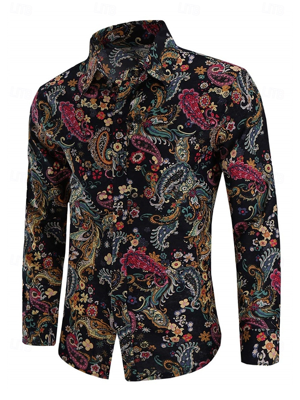 Ρετρό / Βίντατζ Δεκαετία '70 Πουκάμισο Χίπισσα Λαχούρι Φανταχτερή Φόρεμα Ανδρικά Πάρτι Καθημερινά Ρούχα Παρέλαση Υπερηφάνειας Ενηλίκων Πουκάμισο 2026 - $21.99 –P10