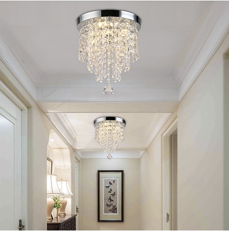 Crystal Chandelier LED Round Ceiling Light with LED Brightness Hall Lights 110-240V 2025 - $79.99 –P9