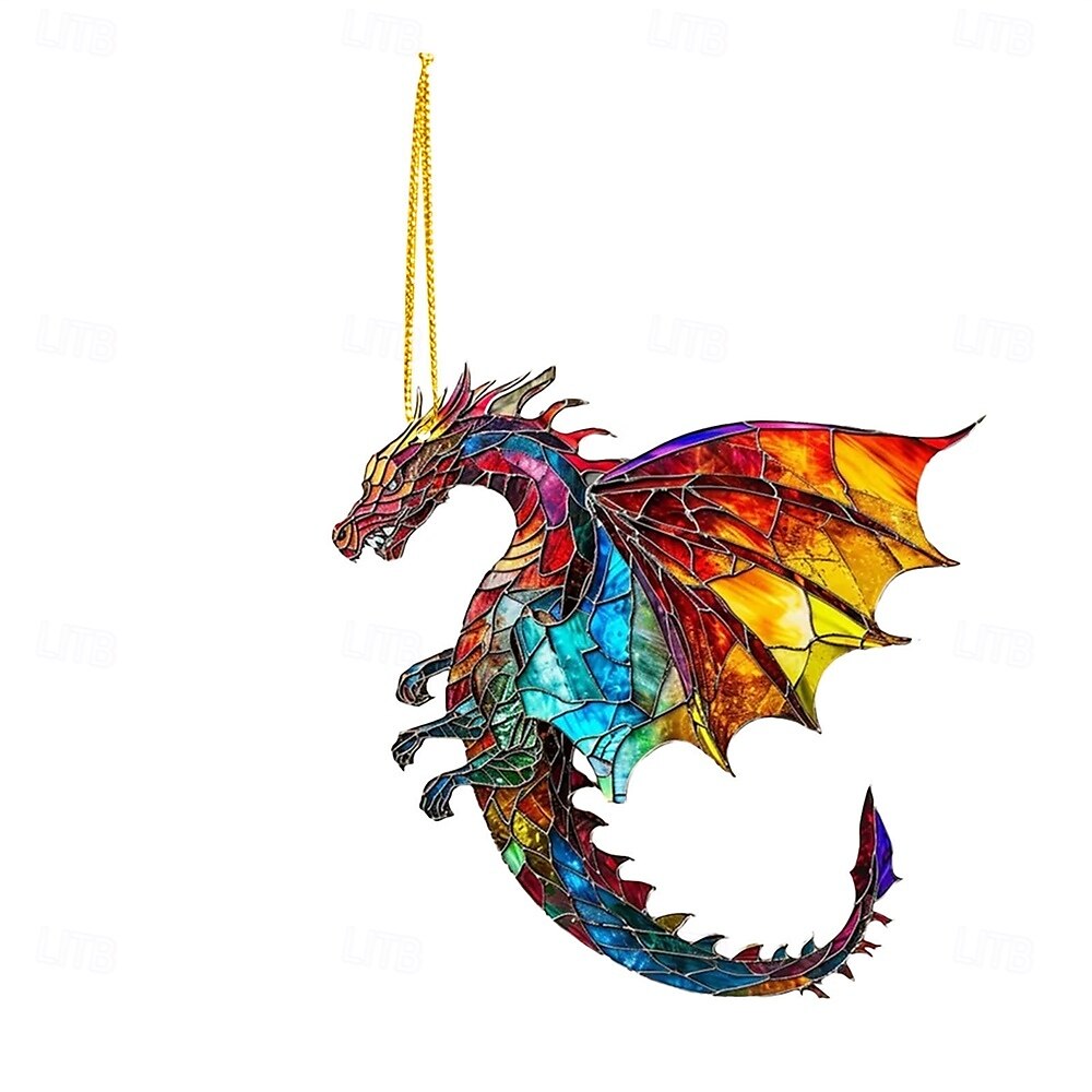 pandantiv din acrilic artă din seria dragonului starfire - decor pandantiv mașină 2025 - $19.99 –P1