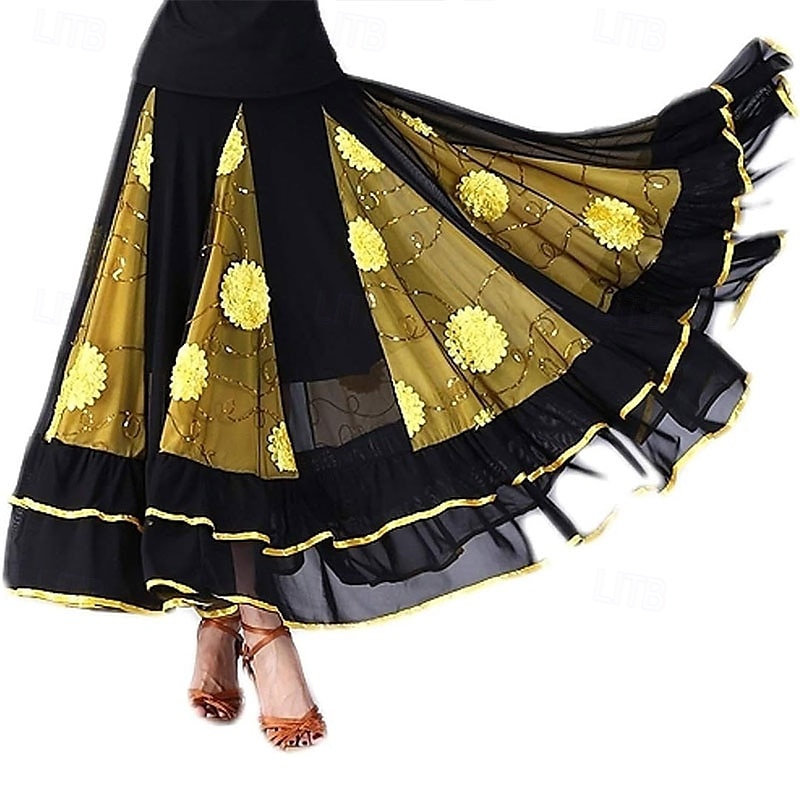 elegante ballroom dans latijns feest lange rok wedstrijd jurk 2025 - $35.99 –P7