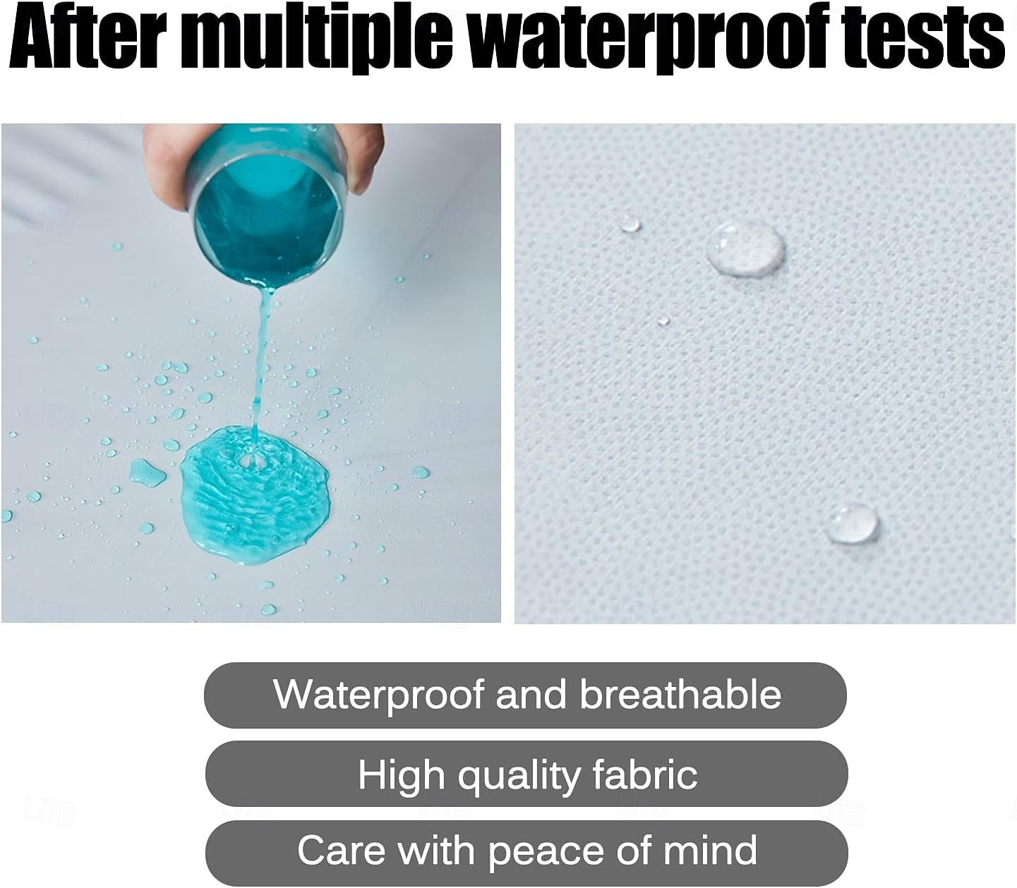 2025年 クイーン フル キング 保護ベッドカバー 防水マットレスプロテクター フィットシート ベッドプロテクター ソフトフィットシート 通気性のある 快適な 5側面保護 虫やダニからの防御 コレクション – $27.99 –P2