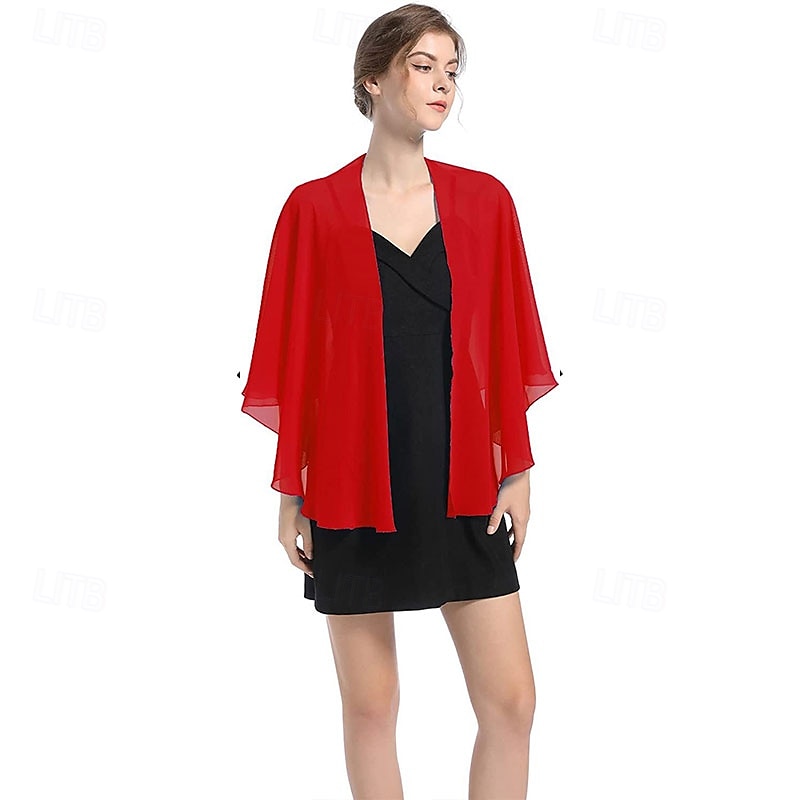 châle de soirée en mousseline de soie, châles et écharpes de mariage pour femmes, robe de mariée de fête pour occasions spéciales de 2025 ? $29.99 –P9