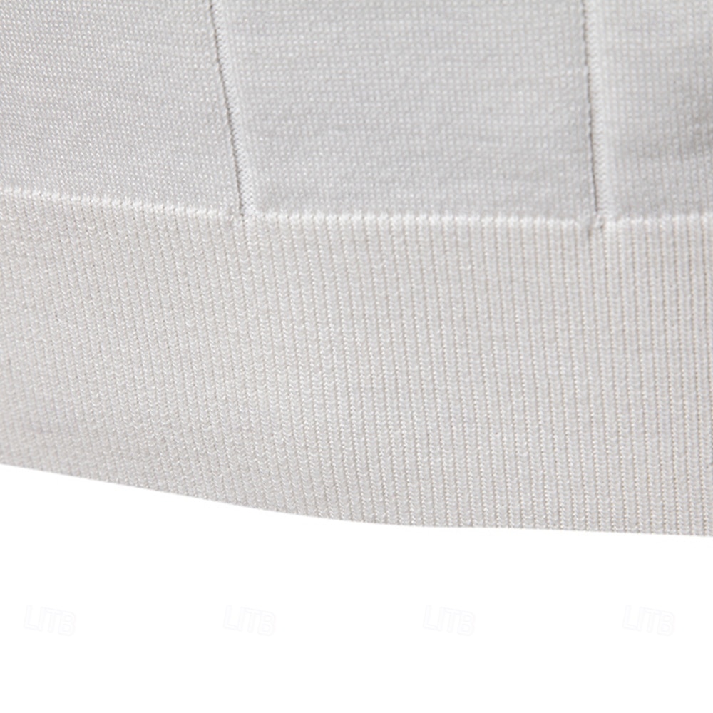 Miesten Polo Neulo poolo Muodollinen Työ Sänkyjen avaus Neljänneksen postinumero Lyhythihainen Yhtenäinen väri Sulkea jnk vetoketju Kevät Tumman harmaa Musta Valkoinen Laivaston sininen Khaki Harmaa 2025 - $27.99 –P45