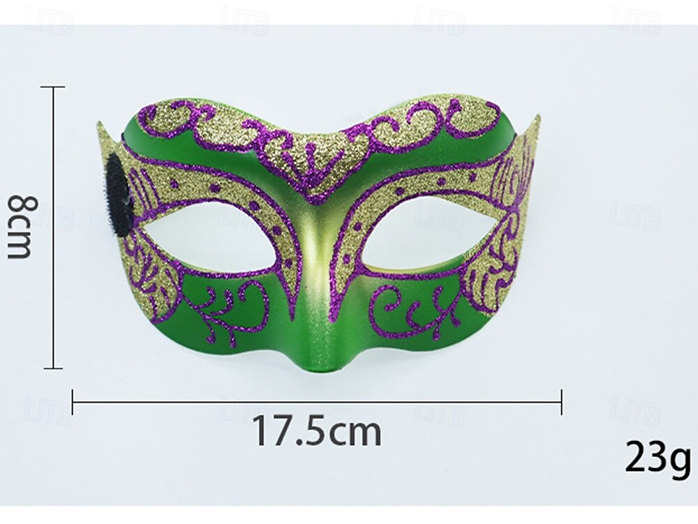 Karnevalová maska Maska Halloween rekvizity Dospělé Dámské Poloviční obličej Výkon Párty Plesová maškaráda Karneval Mardi Gras Jednoduchý karnevalový kostým 2025 - $20.99 –P3