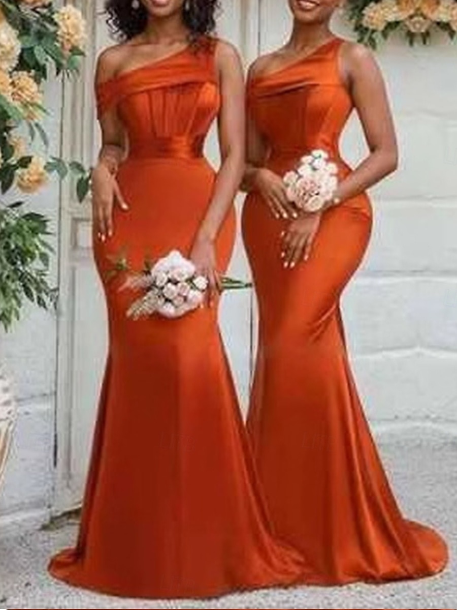 Abito da Sposa A-Line da Damigella Abito Elegante Senza Maniche a Lunghezza Completa in Chiffon con Spacco Frontale del 2025 a $124.99 –P1