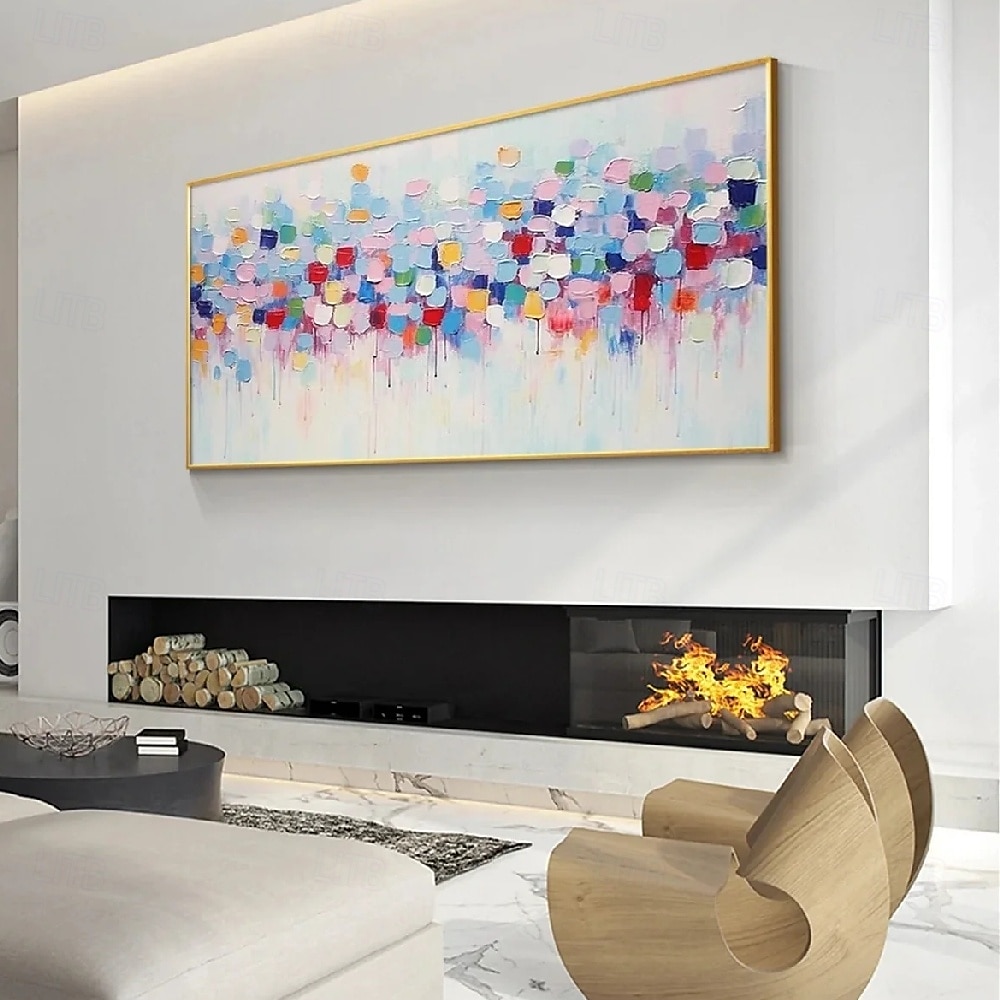 grande dipinto a olio astratto rosa dipinto a mano dipinto colorato fatto a mano arte moderna per ufficio dipinto floreale dipinto astratto colorato per la decorazione della parete del soggiorno del 2025 a $66.99 –P5