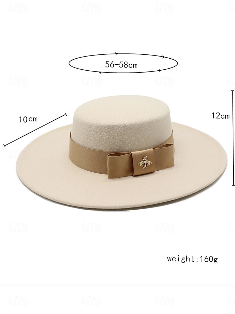 Chapeaux en tulle et coton chapeau fedora élégant vintage pour un mariage avec un accessoire de noeud headwear chapeaux robe de course de 2025 ? $36.99 –P5