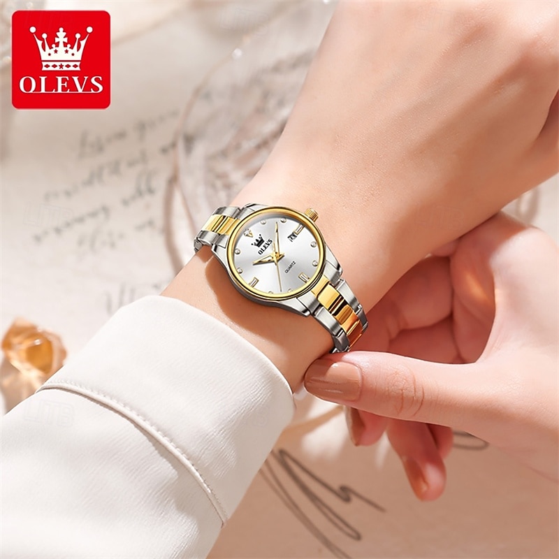 Mother's Day Gift New Olevs Brand Ladies' Business Watch With Night Light Calendar And Day/Night Display Quartz Movement Stylish Water-Resistant Sporty Ladies' Wristwatch. 2026 - $33.99 –P17