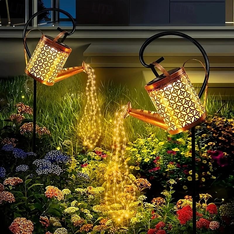1 stuk 2 W LED-lampen op zonne-energie Padverlichting en lantaarns Op Zonne-Energie Creatief Warm wit Meerkleurig 3.7 V 36 LED-kralen 2025 - $20.99 –P2