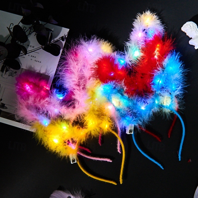 Carnival LED Light-Up Flower Crown Headband, Glowing Hair Hoop for Women, Girls, Kids Festival, Concert, Party & Costume Accessory 2026 - kr.90 –P8