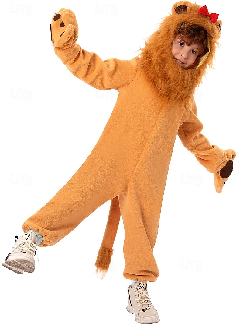 Lev Cosplay kostým Úbory Legrační kostýmy Dětské Chlapecké Dívčí cosplay Výkon Párty předvečer Všech svatých Karneval Mardi Gras Jednoduchý karnevalový kostým 2025 - $40.99 –P5