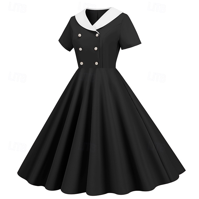 Retro Vintage 1950s Dress Swing Dress Women's Carnival Masquerade Daily Wear Bachelorette Party Adults' Dress Homecoming Dresses 2025 - $25.99 –P5