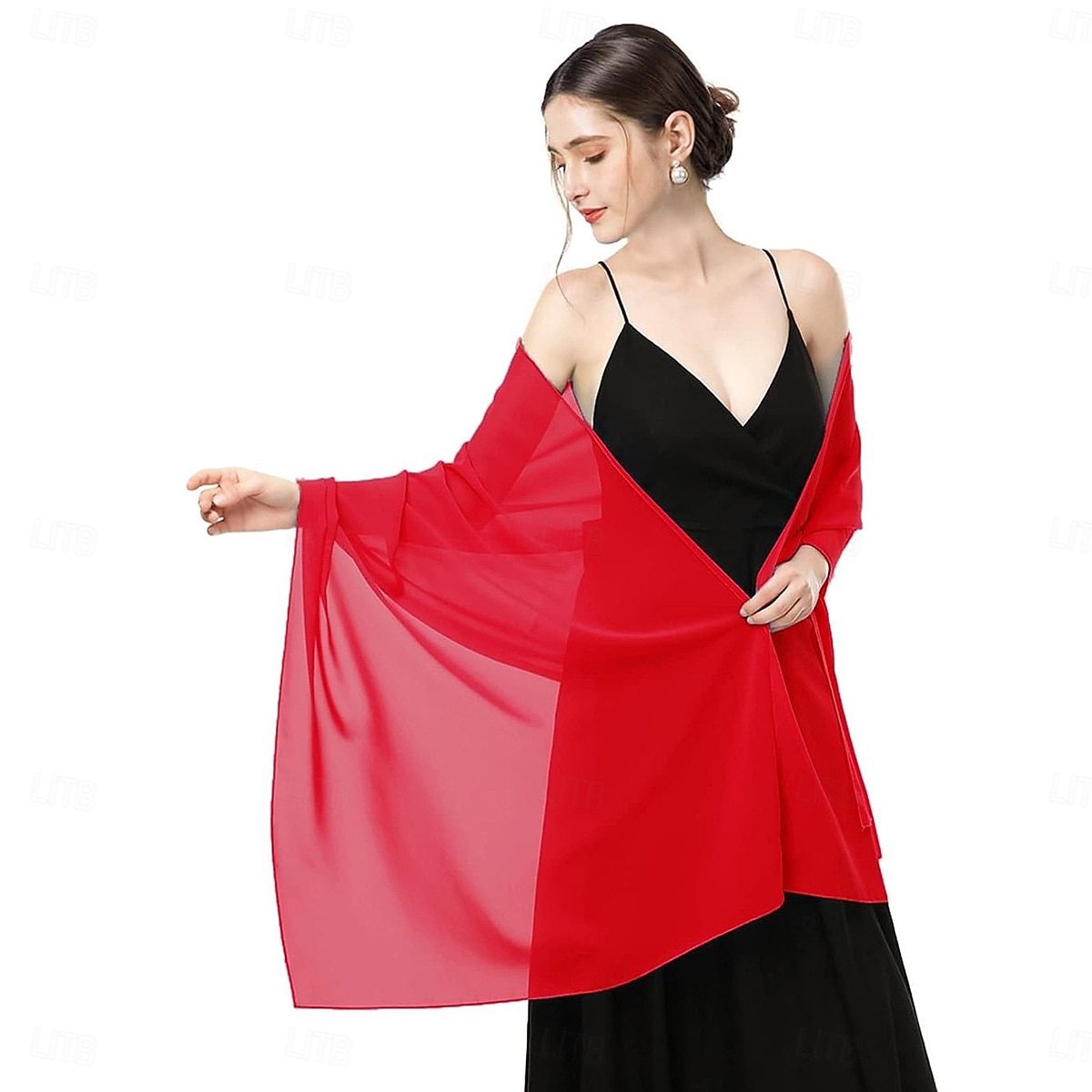écharpes en mousseline douce, châles et écharpes pour robes de soirée, châles de mariage, écharpes de mariée pour femmes de 2025 ? $24.99 –P8