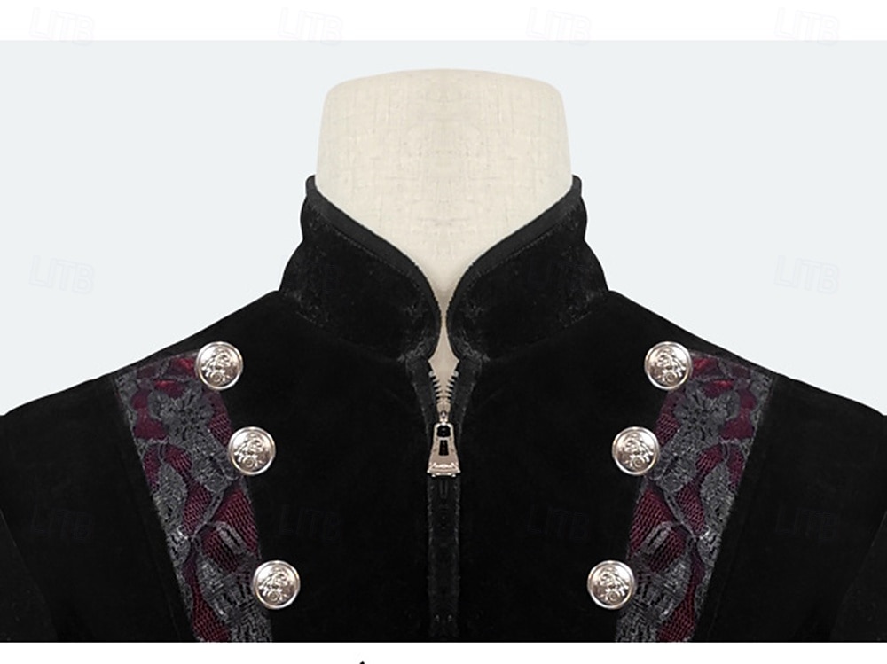 Punk y gótico Medieval Steampunk Abrigo Baile de Máscaras Vampiros Doctor de plaga Hombre Real Steampunk Carnaval Mascarada Fiesta Adulto Chaqueta 2025 - $44.99 –P5