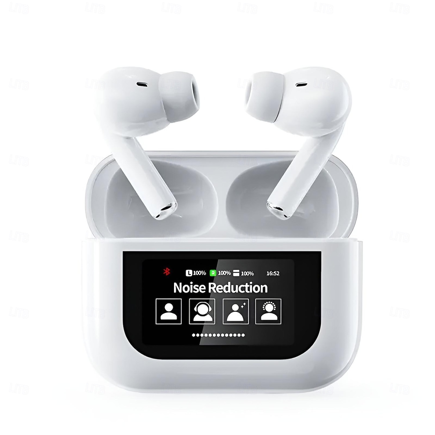 Bluetooth 5.4 Kabellose Ohrhörer LCD-Farbbildschirm ANC Geräuschunterdrückung TWS Sportkopfhörer 2025 - $41.99 -P6
