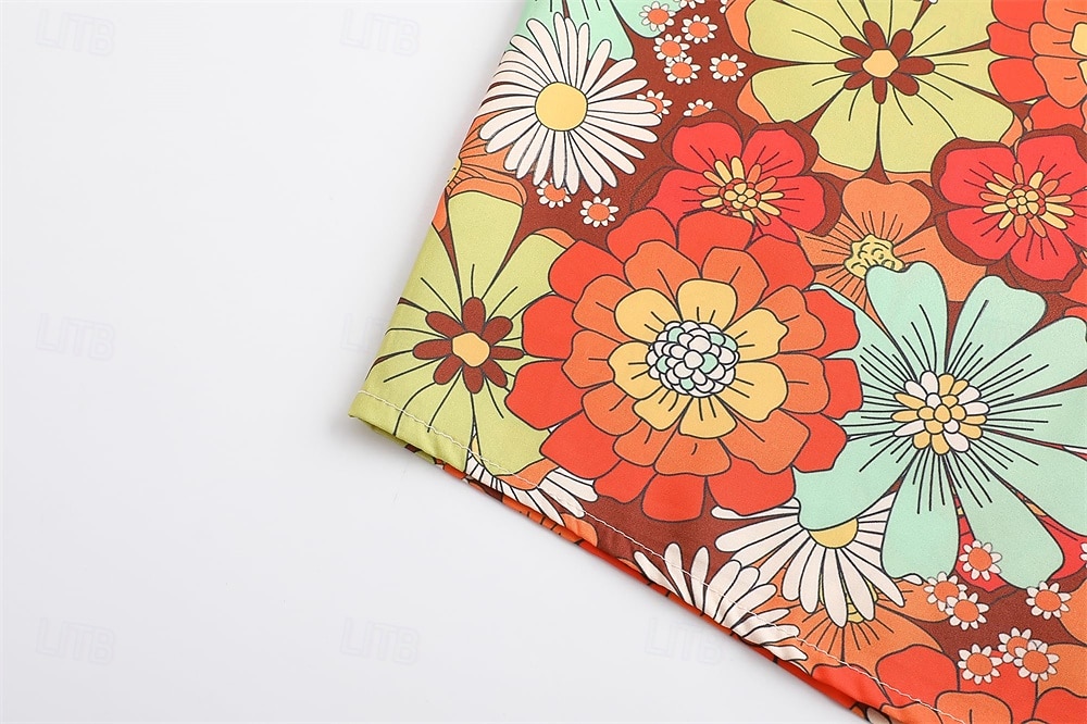 Retro 70. léta Tričko Aloha košile Hippie Květinový Sedmikráska Maškarní kostým Pánské Dovolená Párty Pride Parade Dospělé Tričko 2025 - $20.99 –P9