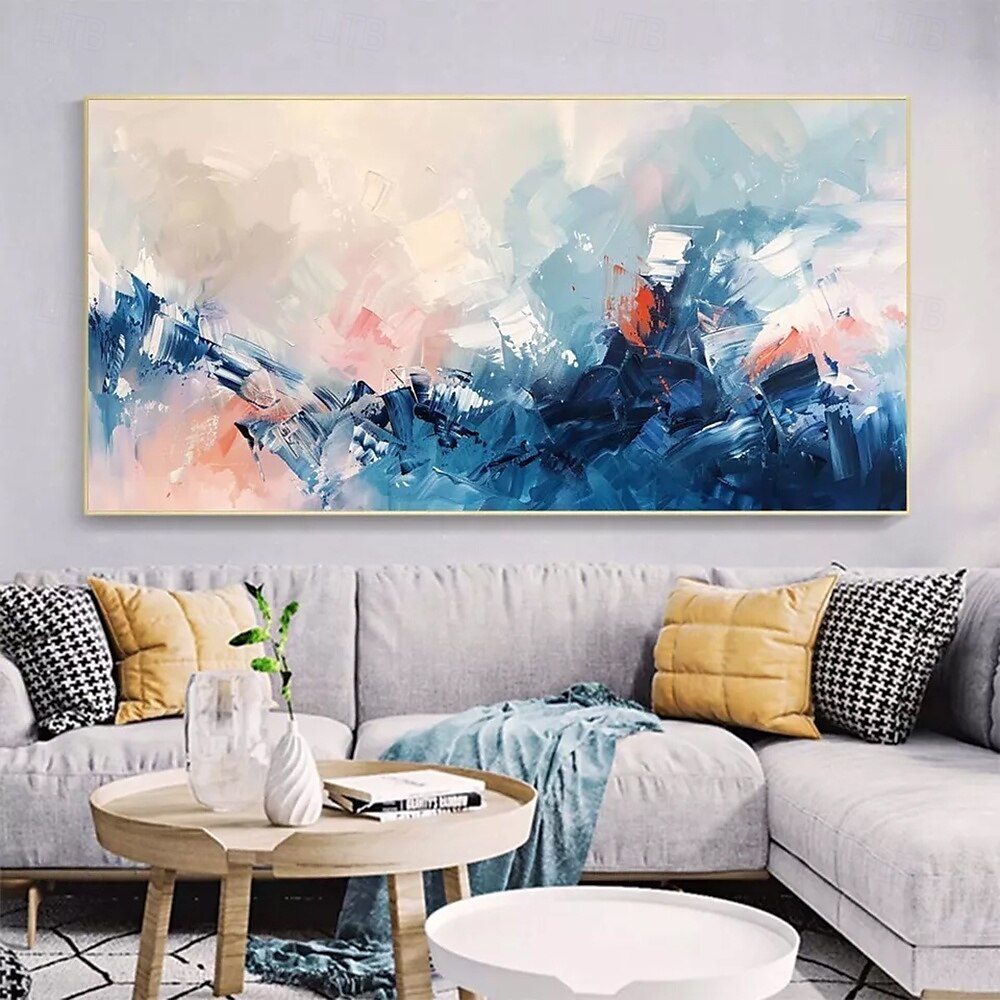 Mintura Handmade Abstract Oil Paintings On Canvas Wall Art Decoration Modern Picture For Home Decor Rolled Frameless Unstretched Painting 2025 - $75.99 –P2