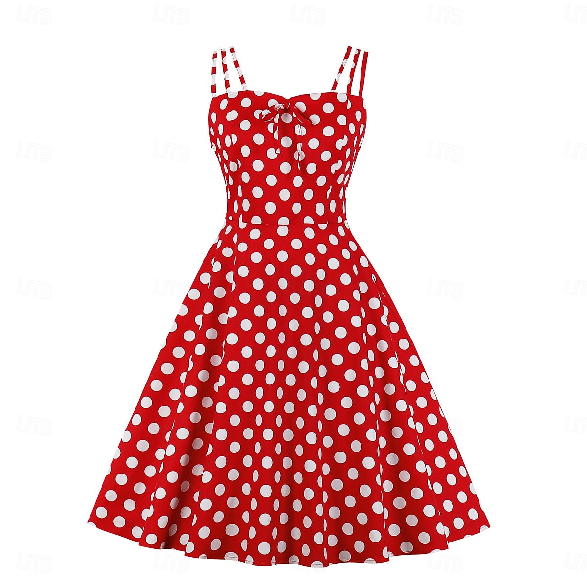 Retro Vintage 1950er Kleid Swing-Kleid Übergröße Tupfen Damen Karneval Maskerade Alltagskleidung Junggesellinnenabschiedsparty Erwachsene Kleid Abschlussballkleider 2025 - $32.99 –P7