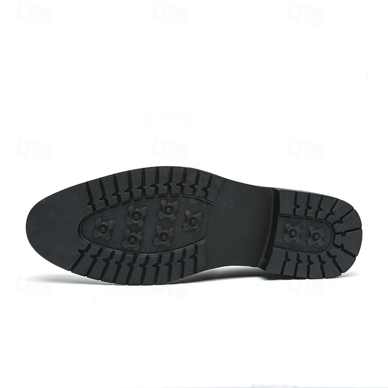 miesten ensiluokkaiset keinonahkaiset slip-on kengät, joissa on rohkea värilohkosuunnittelu - mukavat, tyylikkäät jalkineet arkeen ja juhlaan 2025 - $46.99 –P6