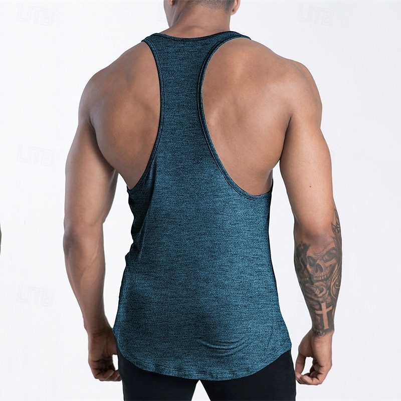 Herren Tank Top Weste Unterhemd Ärmelloses Shirt Ärmellos U-Ausschnitt Sommer Einfach Mode Designer Basic Urlaub Straße Ausgehen Schwarz Rosa Marineblau Top T-Shirt für Herren 2025 - $12.99 –P15