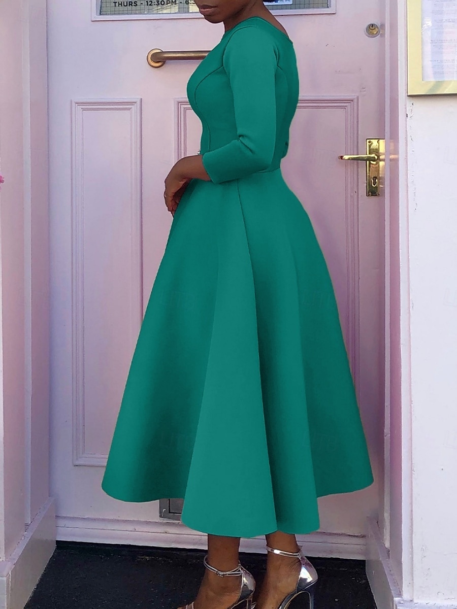 Kentucky Derby Damen Midi Kleid A-Linie Kleid Fit And Flare Kleid Elegant Party Cocktail Hochzeitsgast Verlobung Cocktailparty Reguläre Passform Grafisch Ärmellos V-Ausschnitt Schwarz Weiß Rot 2025 - $44.99 –P9
