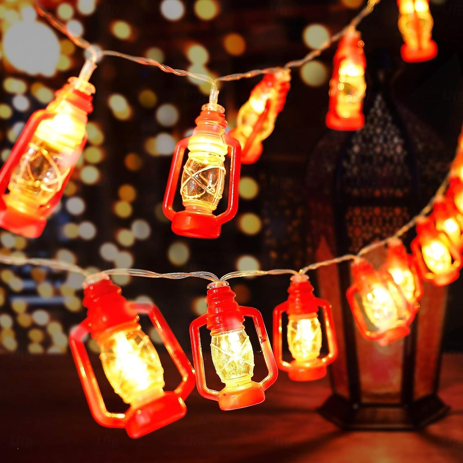 20/40 led retro světelný řetěz světla do ložnice ložnice zahradní festival domácí interiérový ramadánový festival dekorace mini petrolejový řetěz (teplé světlo) 2025 - $10.99 –P1