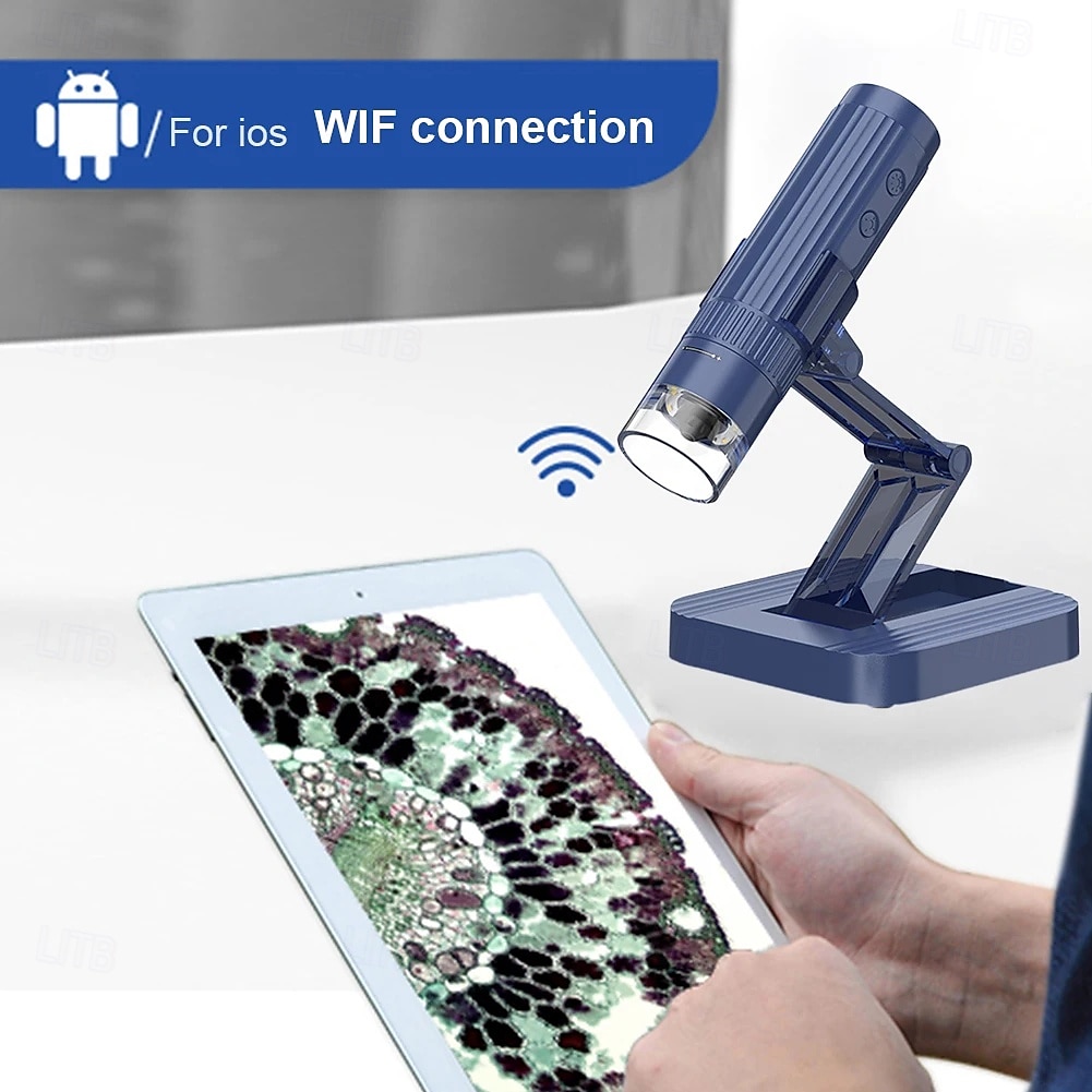 1000X Digital Microscope Camera 2in1 USB WIFI Portable Electronic Microscope 8 LED Magnifier for Skin Testing Cell Phone Repair 2025 - $59.99 –P5