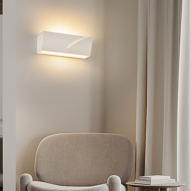 applique murale rectangulaire moderne en pierre, applique murale encastrée supérieure et inférieure en ciment 110-240v 10w de 2025 ? $82.99 –P3