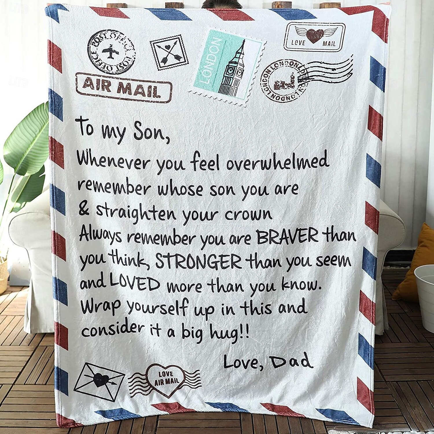 Mother's Day Blanket, A Letter to Mom, Mother's Day Gift  Soft and Cozy Throw, Perfect Gift for Mom, Floral or Heart Design, Warm and Comfortable 2025 - $19.99 –P9