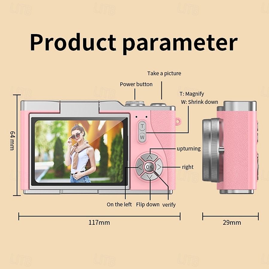 HD Digital Cameras 4K 1080p Easy to Use Rotatable 2.4 Lcd Screen  CCD Camera 2025 - $52.99 –P10