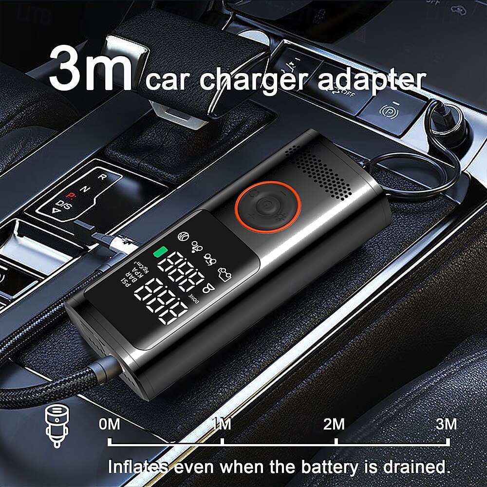 Tire Inflator Portable Air Compressor - tire inflator 25000mAh & 160PSI4X Fast portable air compressor with LCD Digital Tire 2025 - $96.99 –P5