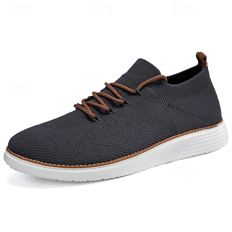 marineblaue Strick-Sneaker für Herren mit Schnürung und gepolsterter Sohle für bequemes Tragen im Alltag 2025 - $34.99 –P8
