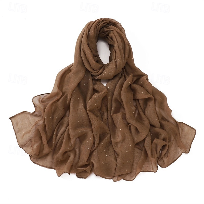 mode simple bali gaze ciel étoilé forage chaud longue écharpe respirante douce femme foulard écharpe cape extérieur de 2025 ? $21.99 –P17