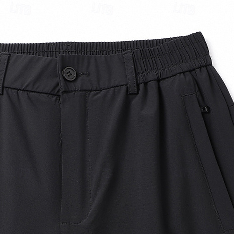 Per uomo Pantaloncini Pantaloncini eleganti Pantaloncini da golf Pantaloni modello Capri Tasche Gamba dritta Liscio Comfort Senza ferro Polpaccio Esterno Giornaliero Corsa Di tendenza Lavoro Nero Blu del 2025 a $23.99 –P6