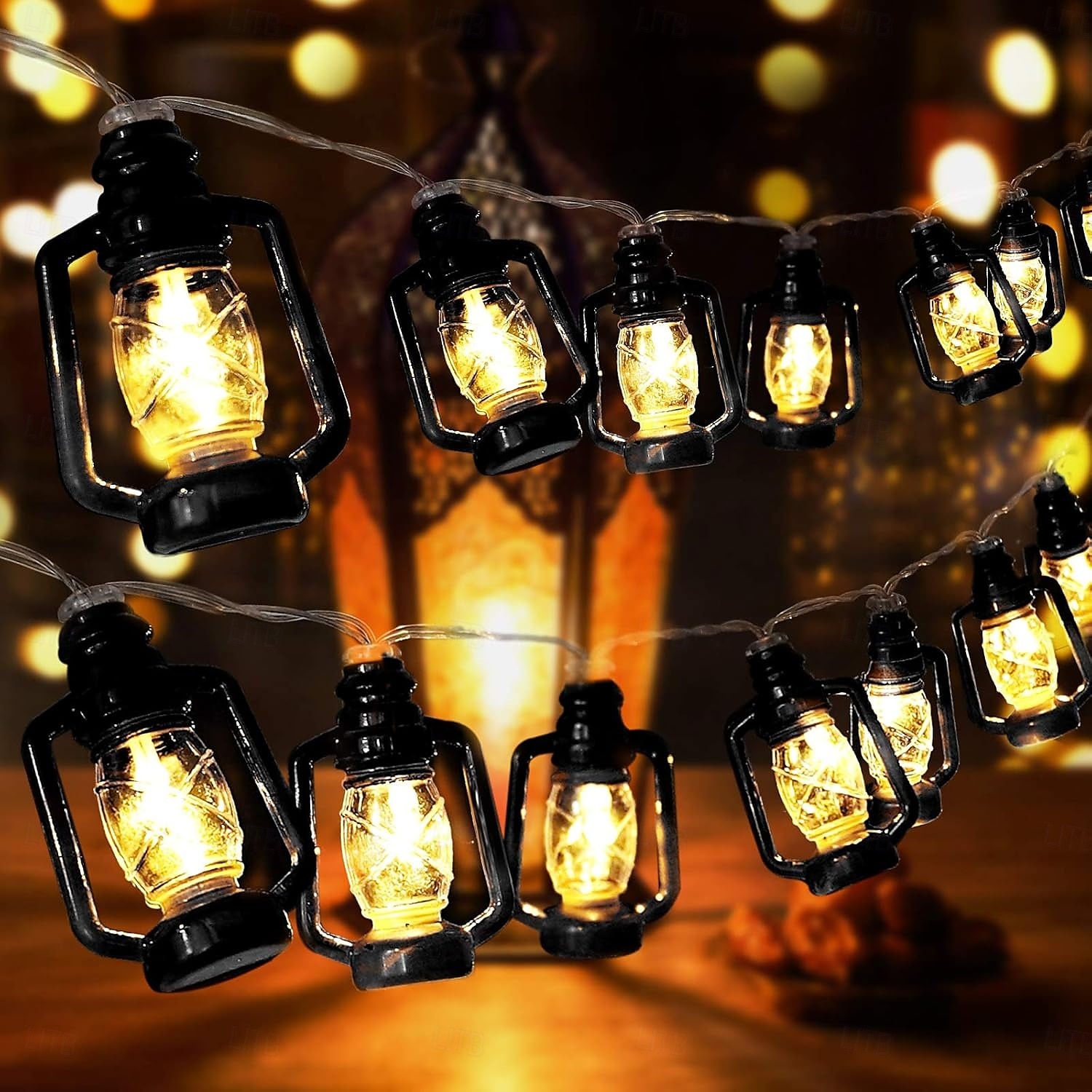20/40 led retro světelný řetěz světla do ložnice ložnice zahradní festival domácí interiérový ramadánový festival dekorace mini petrolejový řetěz (teplé světlo) 2025 - $10.99 –P7