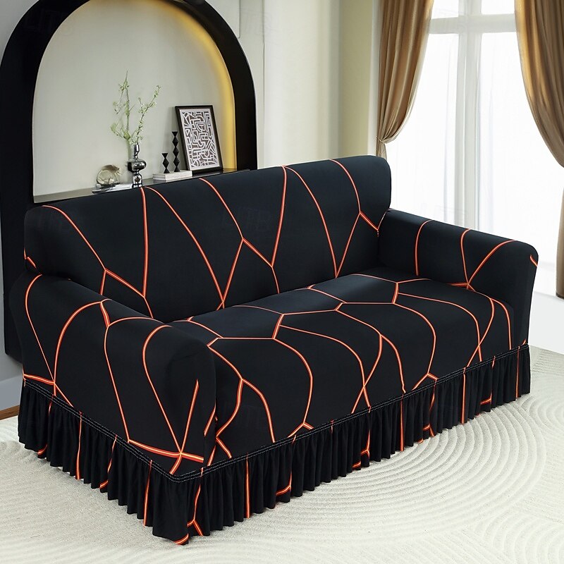 1 Pc Stretch Sofa Slipcover Sofa Cover With Skirt Printed Couch Cover Furniture Protector for Bedroom Living Room Home Decor 2025 - $41.99 –P14
