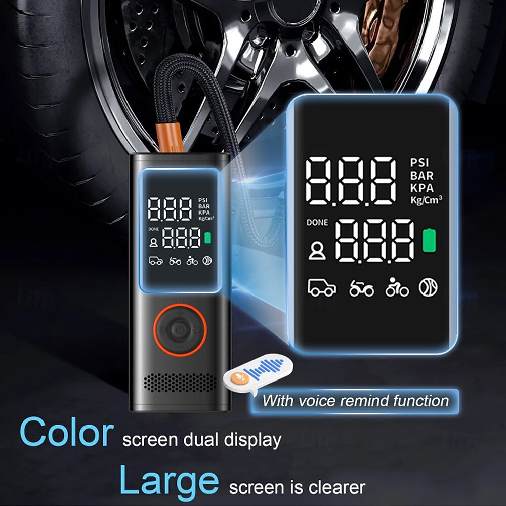 Tire Inflator Portable Air Compressor - tire inflator 25000mAh & 160PSI4X Fast portable air compressor with LCD Digital Tire 2025 - $96.99 –P15