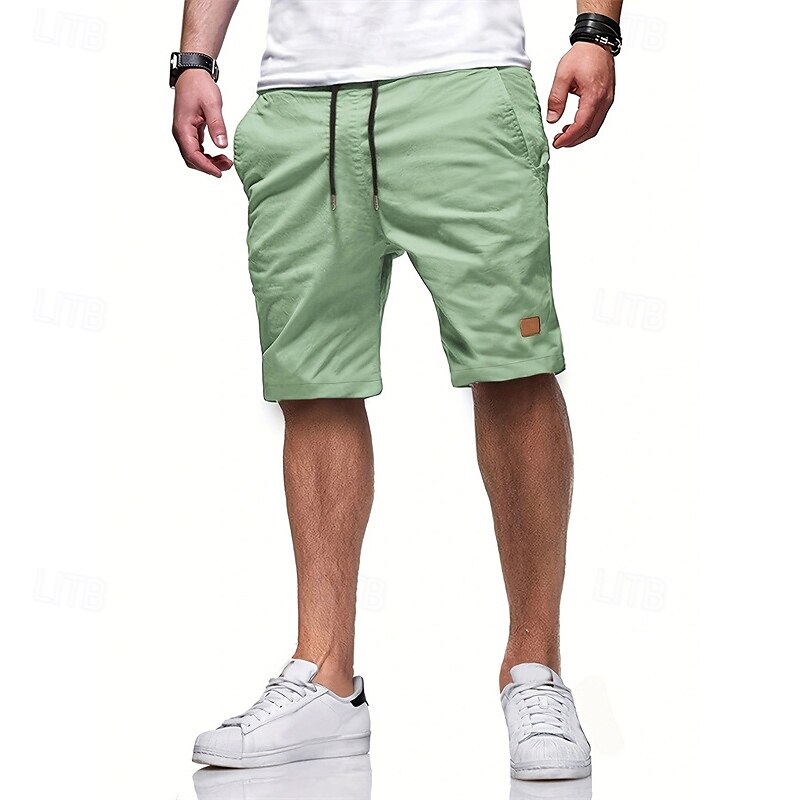 Per uomo Pantaloncini modello cargo Pantaloncini Pantaloncini estivi A cordoncino Vita elastica Multi tasca Liscio Comfort Indossabile Lunghezza del ginocchio Esterno Sport Giornaliero Di tendenza del 2025 a $13.99 –P17