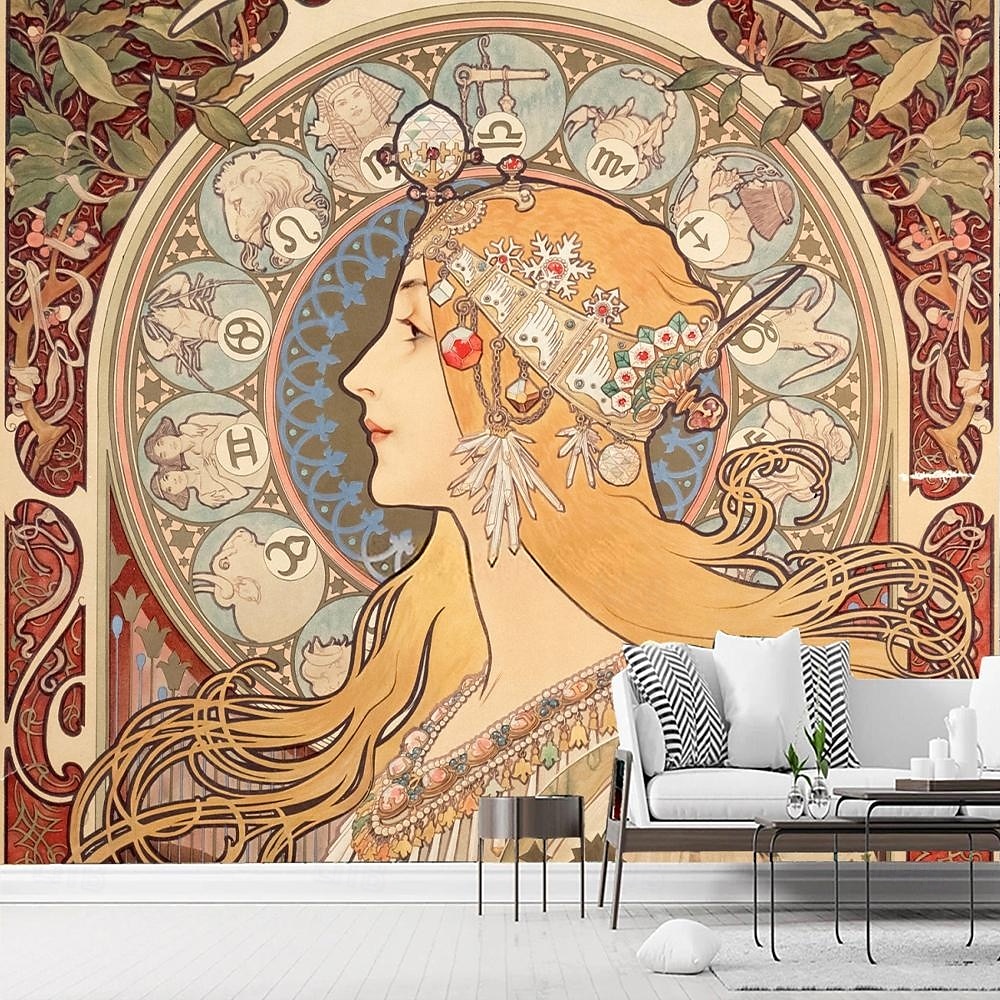 Medieval Art 3D Wallpaper Home Decoration Wall Mural Roll Peel and Stick Removable PVC/Vinyl Material Self Adhesive/Adhesive Required Wall Decor for Living Room 2025 - $12.99 –P7