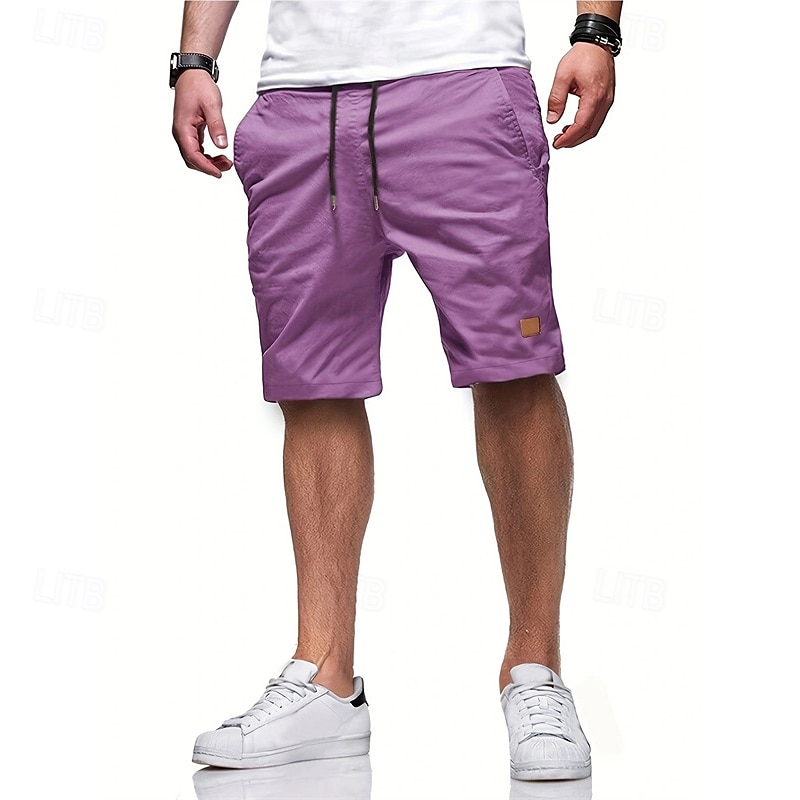 Per uomo Pantaloncini modello cargo Pantaloncini Pantaloncini estivi A cordoncino Vita elastica Multi tasca Liscio Comfort Indossabile Lunghezza del ginocchio Esterno Sport Giornaliero Di tendenza del 2025 a $13.99 –P8