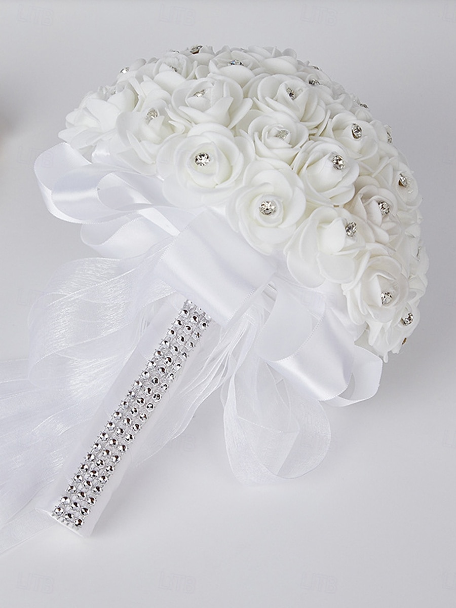 Flores en la muñeca para bodas Ramos Boda  Evento  Fiesta PVC (Policloruro de vinilo) Estilo de flor 2025 - $95.99 –P3