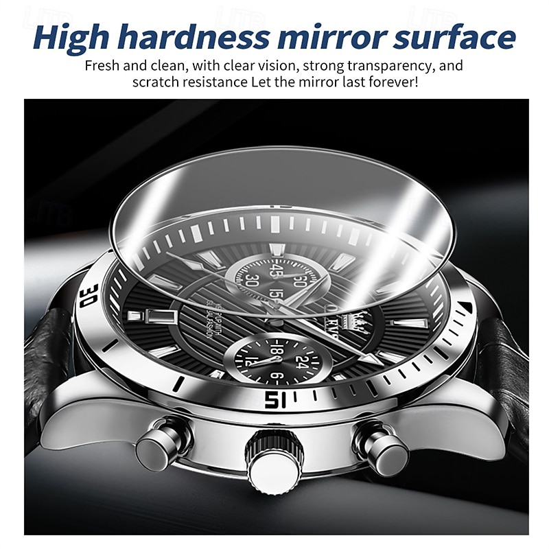 New Olevs Men'S Business Watch Chronograph Calendar 24-Hour Indicator Multi-Functional Quartz Watch Fashion Trend Waterproof Sports Watch 2025 - $35.99 –P2