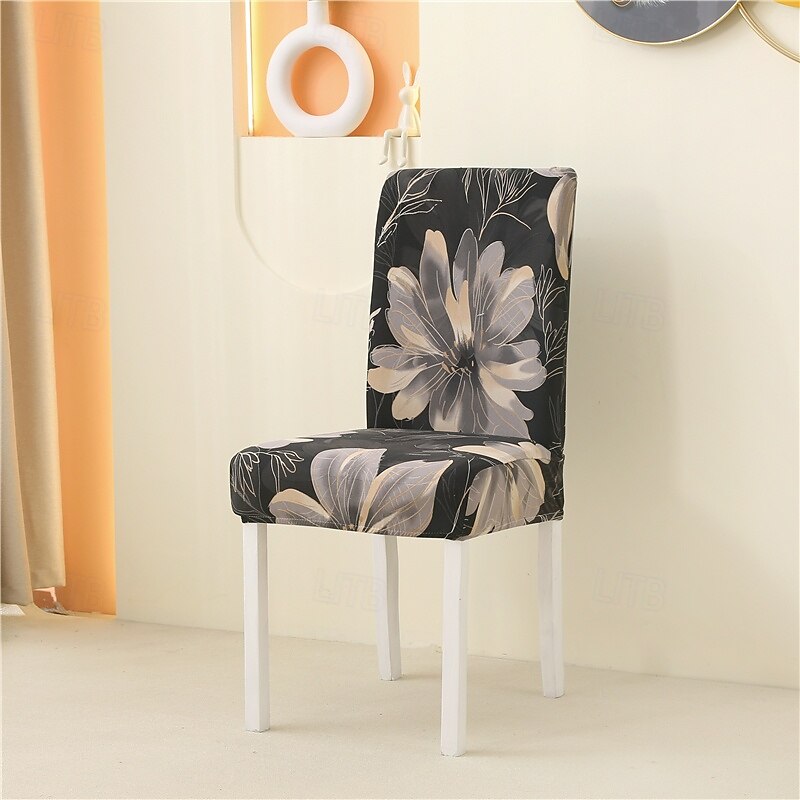 Funda para silla de comedor, súper ajustada, elástica, extraíble, lavable, corta, funda protectora para silla de comedor, funda para asiento para hotel, comedor, ceremonia, banquete, fiesta de bodas 2025 - $14.49 –P3
