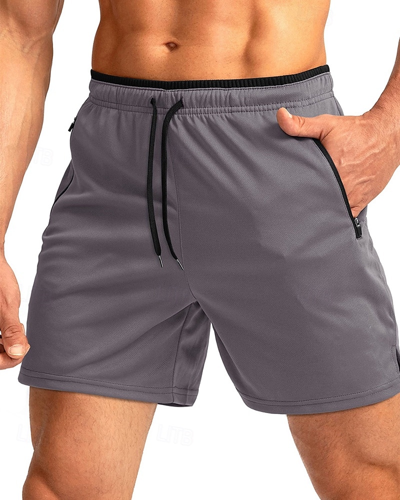 Homme Short actif Shorts de survêtement Shorts Shorts d'été Cordon de serrage Avec Poches Taille Élastique Uni Confort Court Quotidien Sport en Plein Air Sortir Mode Occasionnel bleu marine Kaki de 2026 ? $18.99 –P14